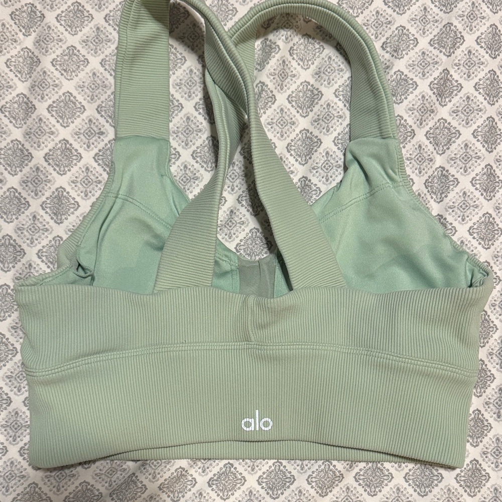 ALO Yoga Sage Green Sports Bra